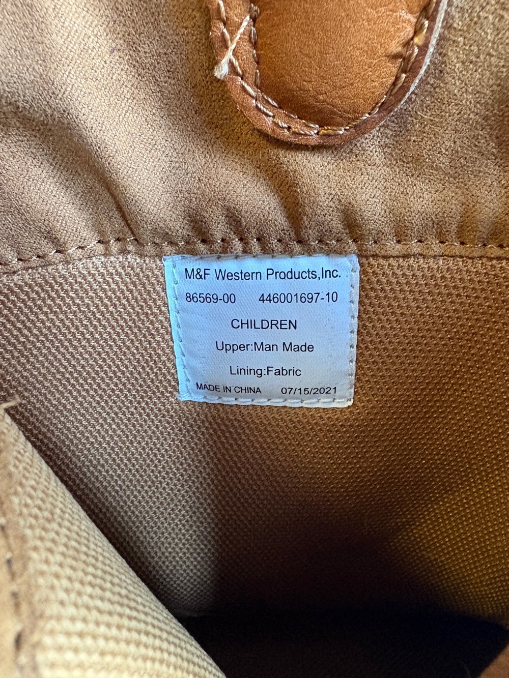 Twister Elizabeth Toddler Girls Cowboy Boots, Brown. Sz 10 - Picture 7 of 8